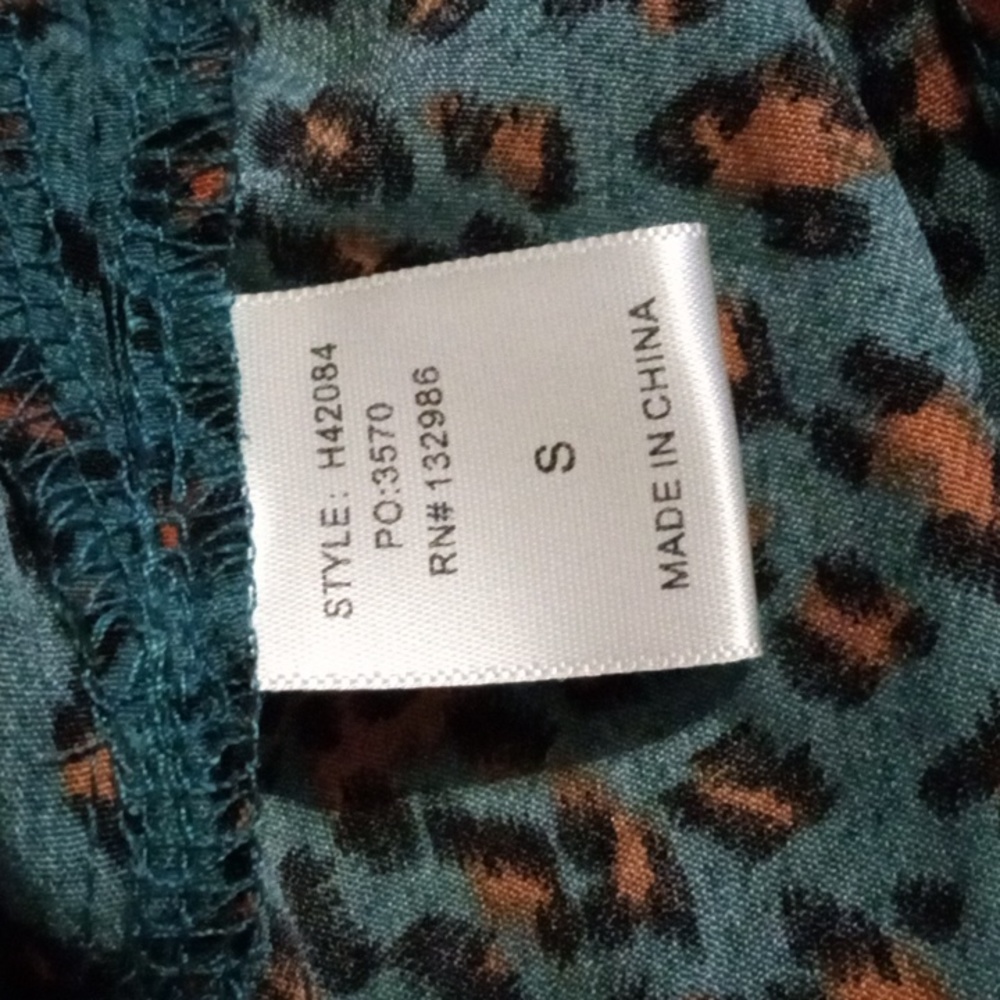 Mittoshop Leopard Animal Print Button Front Slip … - image 6